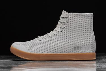 Nobull High-Top Arctic Suede Men's Trainers grey brown | Australia (OU0378)